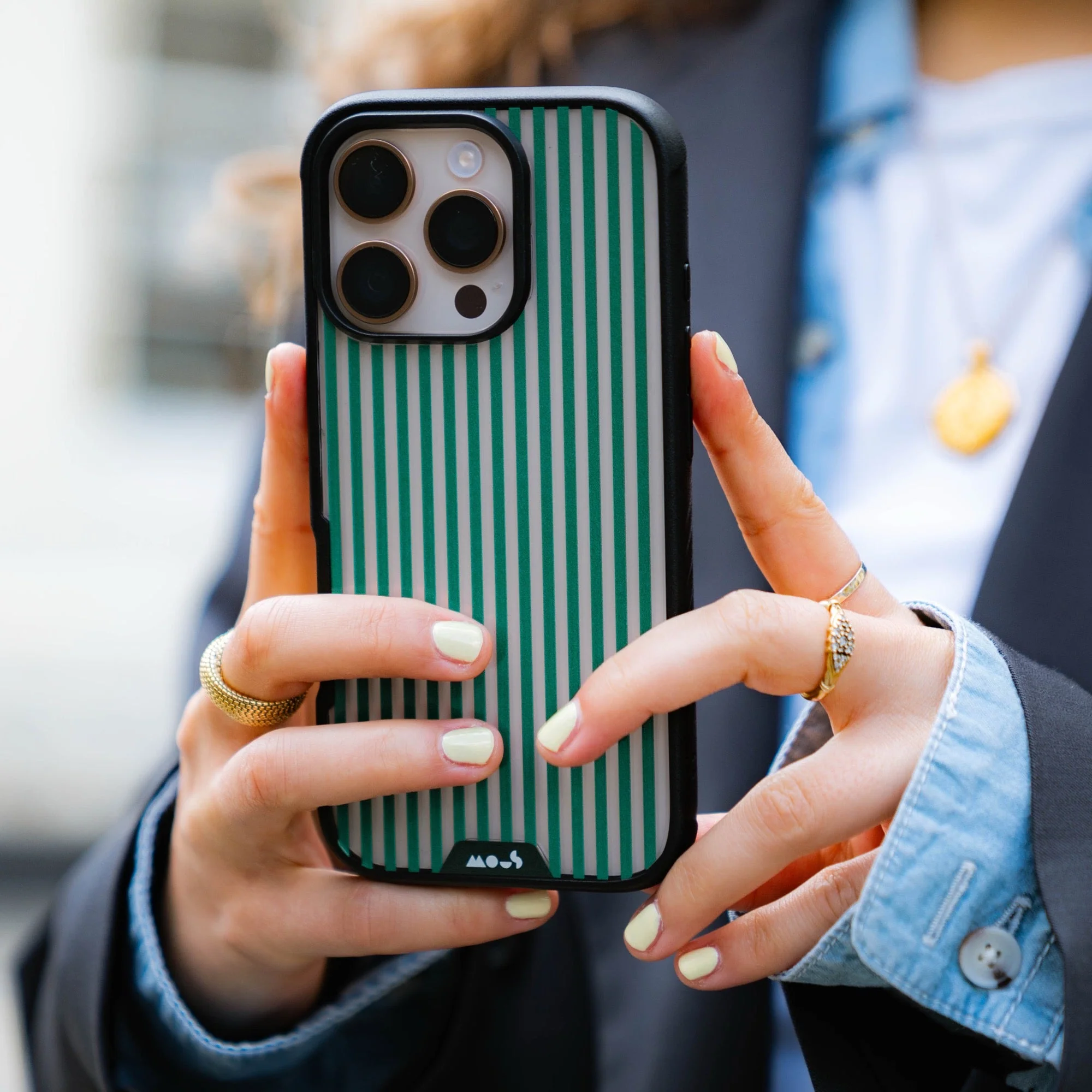 Evergreen Protective Phone Case - Pinstripe - Image 9
