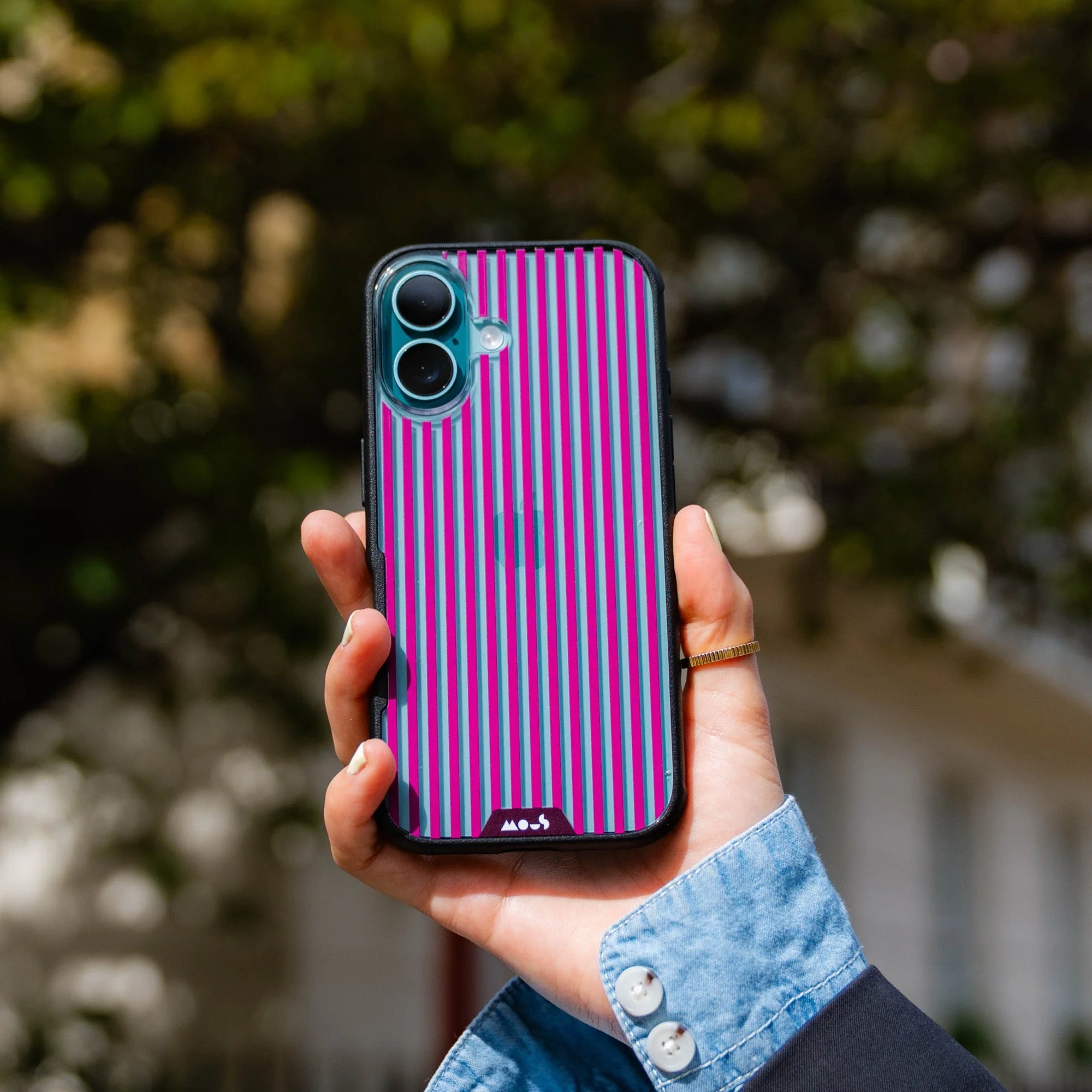 Mulberry Protective Phone Case - Pinstripe - Image 15