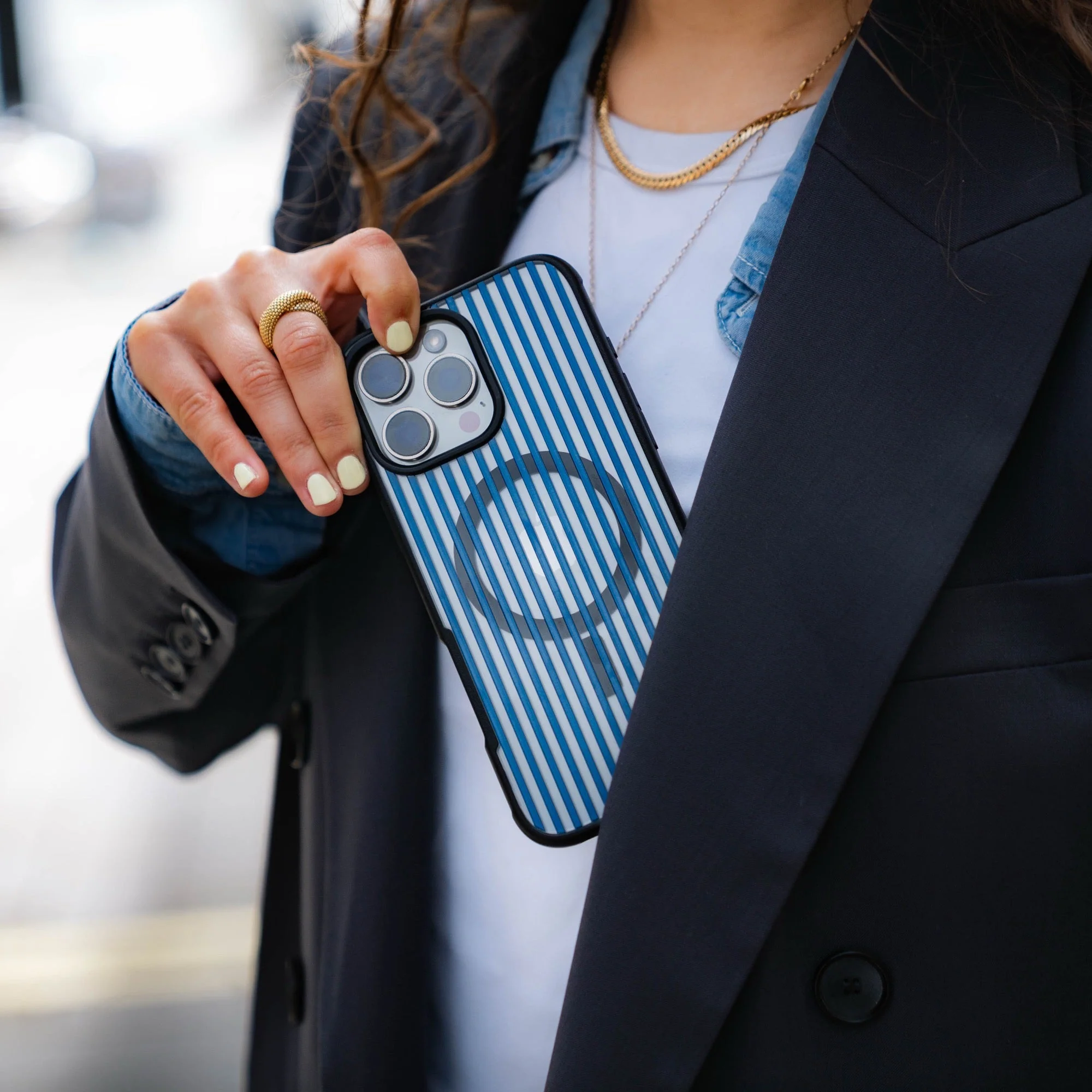 Storm Protective Phone Case - Pinstripe - Image 15